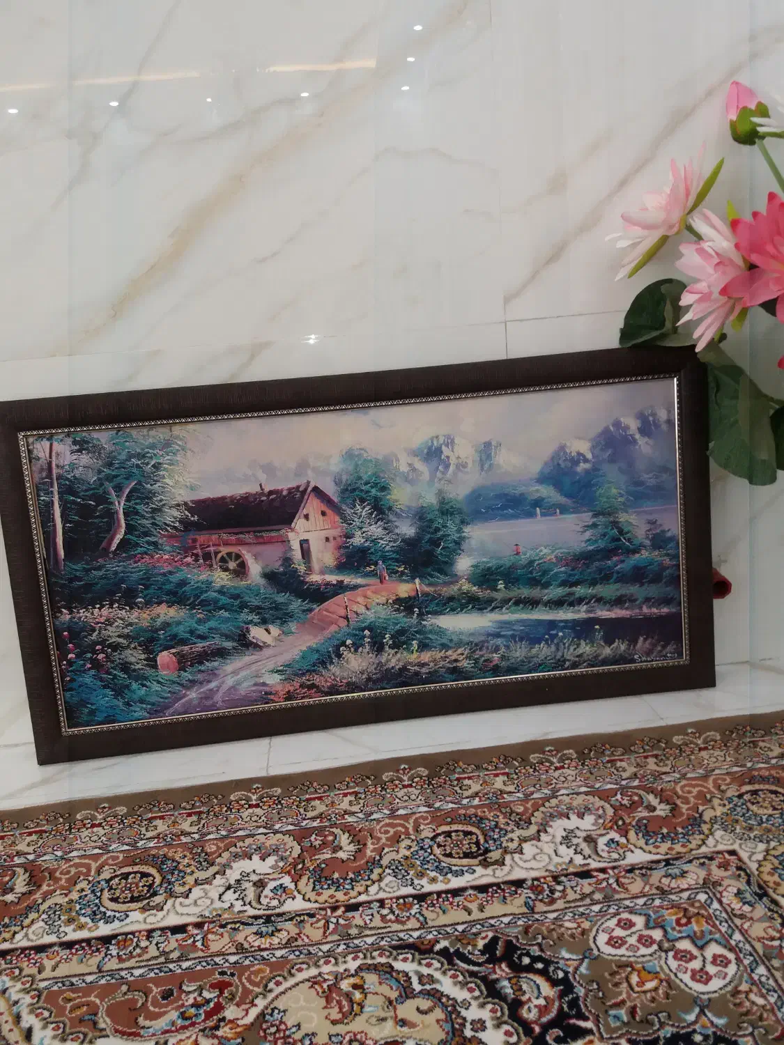 تابلو فرش ماشینی|تابلو فرش|سراب, |دیوار