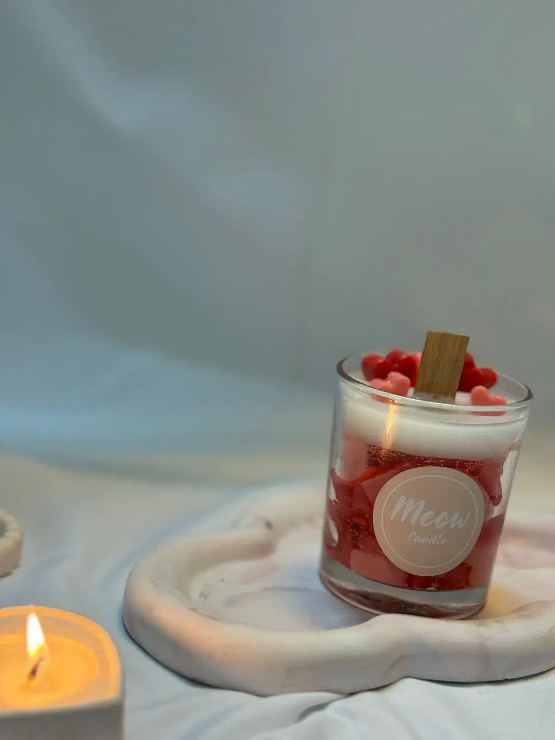 شمع قلبی|صنایع دستی و سایر لوازم تزئینی|تهران, باغ خزانه|دیوار