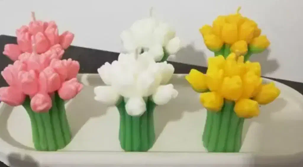 شمع دسته گل رز|صنایع دستی و سایر لوازم تزئینی|تهران, منیریه|دیوار