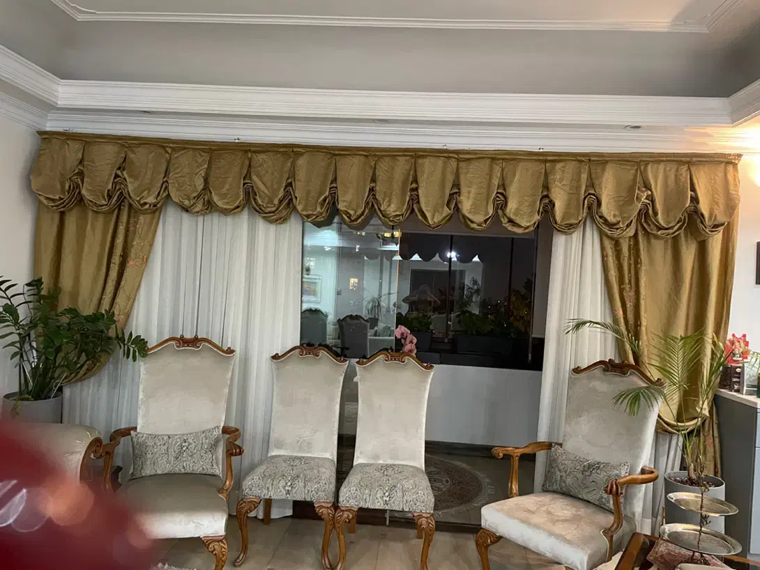 پرده تافته ابریشم هندی|پرده، رانر، رومیزی|تهران, شهرک غرب|دیوار