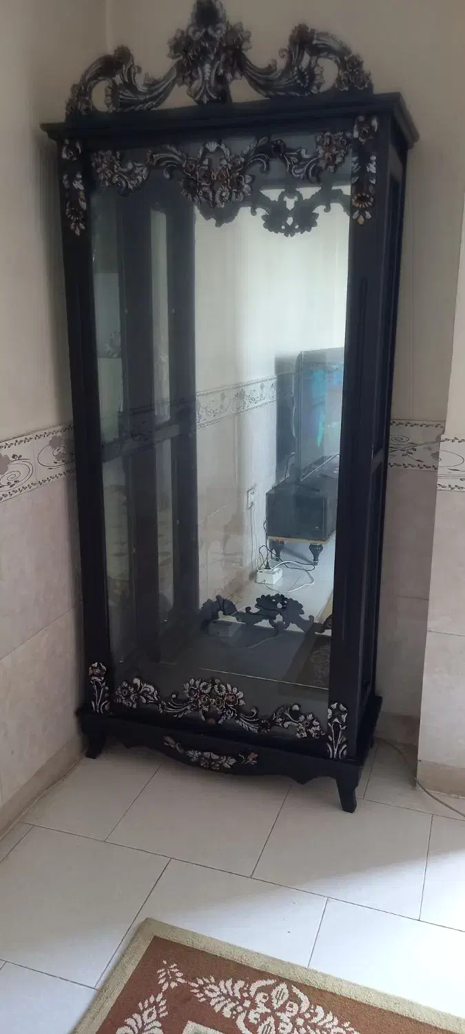 بوفه چوبی|بوفه، ویترین، کنسول|رباط‌کریم, مسکن مهر آبشناسان|دیوار