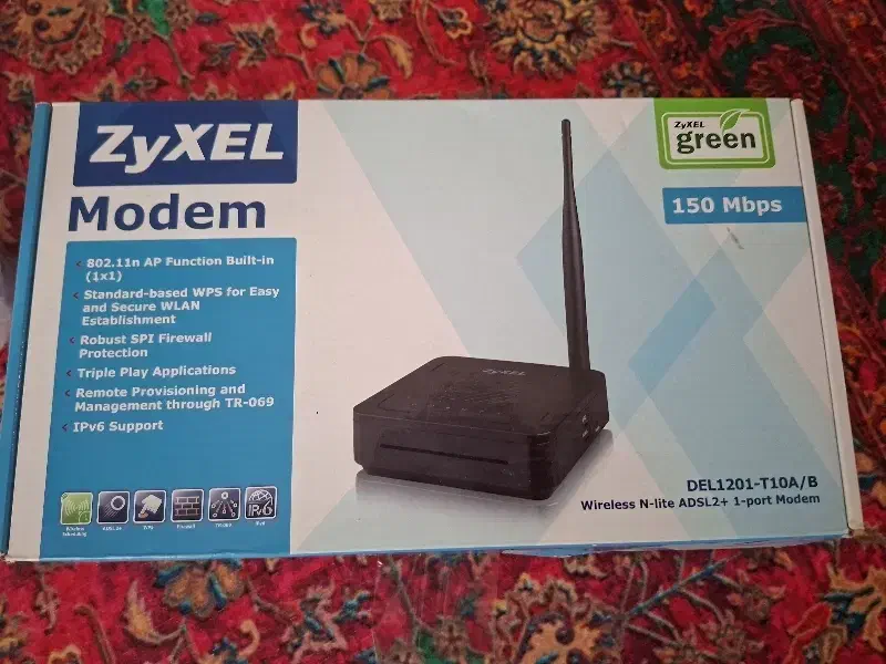 مودم zyxel مدل T10A/B|مودم و تجهیزات شبکه|پرند, فاز ۳|دیوار