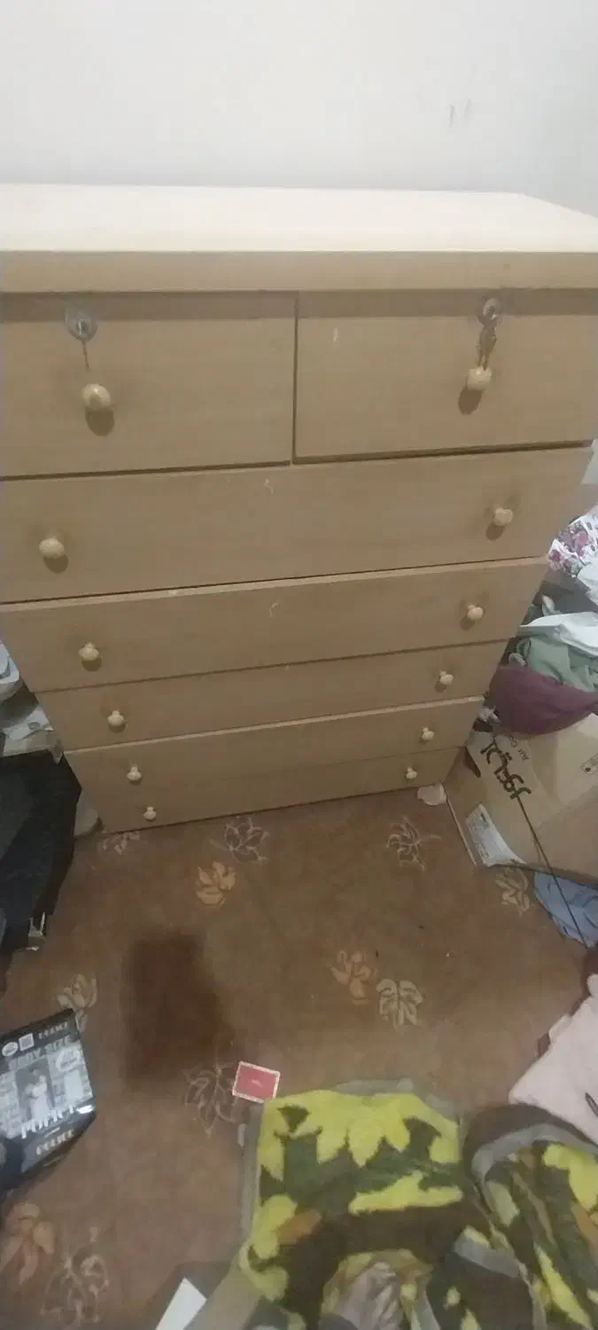 دراور ۷ کشو سالم|جاکفشی، کمد، دراور|آبیک, |دیوار