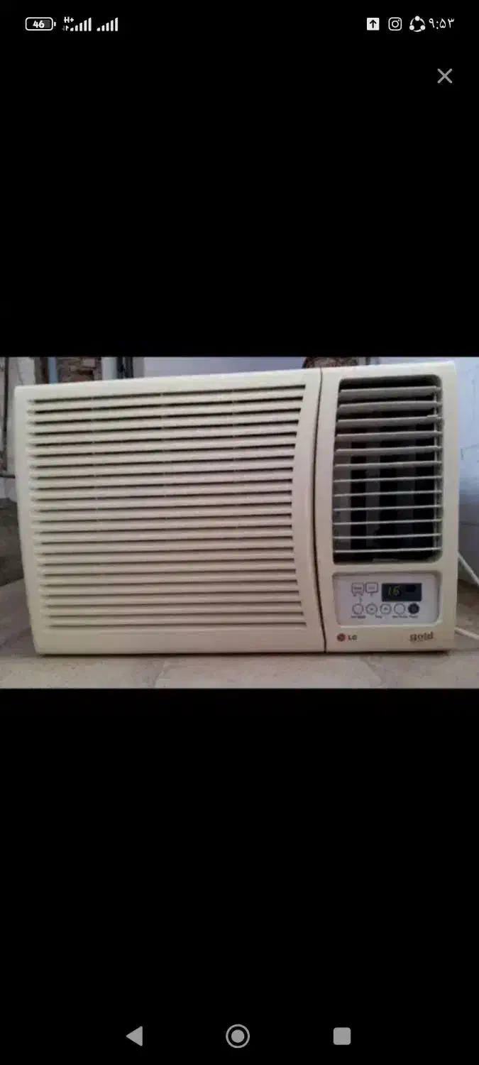 کولر پنجره ای ال جی|کولر گازی و فن‌کوئل|رشت, دخانیات|دیوار