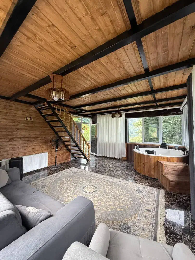 انواع کلبه های استخر دار کلبه معمولی و جکوزی دار|اجارهٔ کوتاه‌مدت ویلا و باغ|شیرگاه, |دیوار