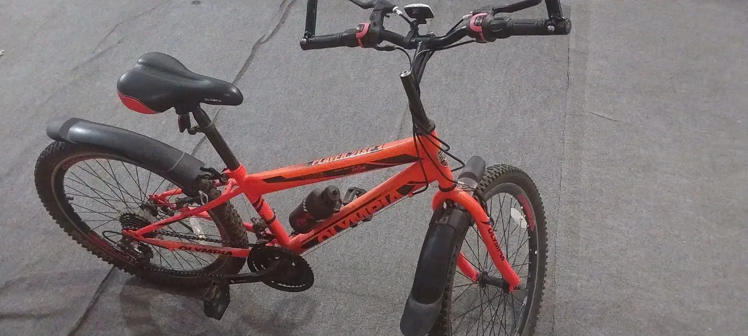 دوچرخه المپیا سایز ۲۶ نارنجی اصل|دوچرخه، اسکیت، اسکوتر|میانه, |دیوار