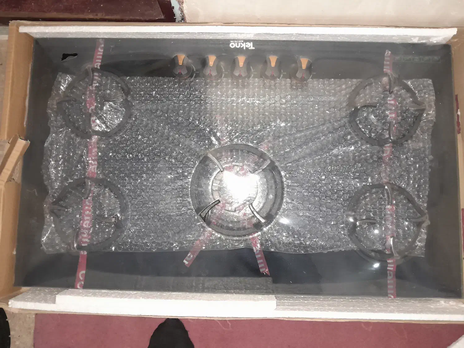 گاز تمام شیشه صفحه ای تکنو|اجاق گاز و لوازم برقی پخت‌وپز|خوی, |دیوار