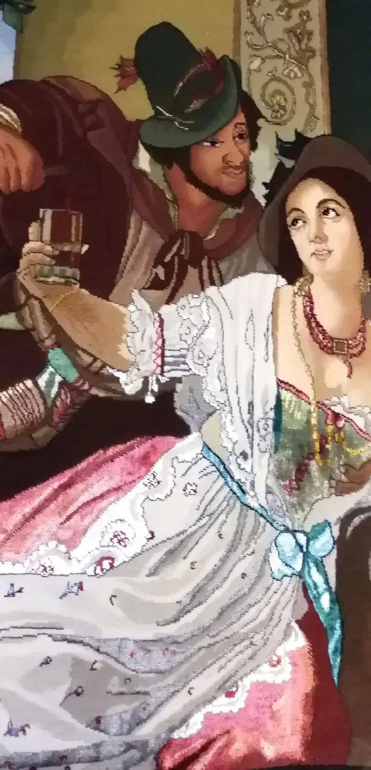 تابلو فرش دستباف قدیمی سایز بزرگ|تابلو فرش|تهران, سازمان برنامه شمالی|دیوار