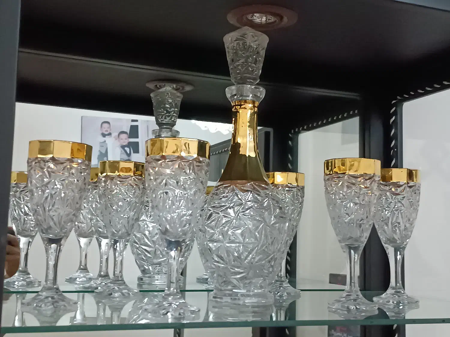 جام وتنگ کریستال چک|ظروف سرو و پذیرایی|تهران, خاک سفید|دیوار