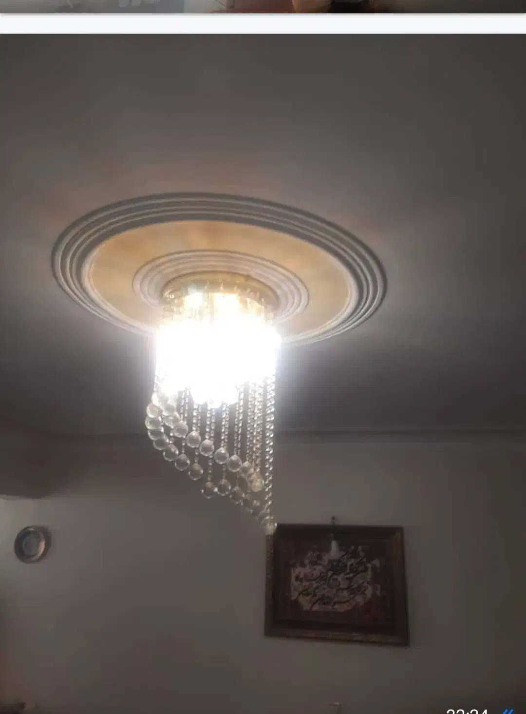 لوستر ۶ شعله کریستال مدل حلزونی|لوستر و چراغ آویز|تهران, سردارجنگل|دیوار