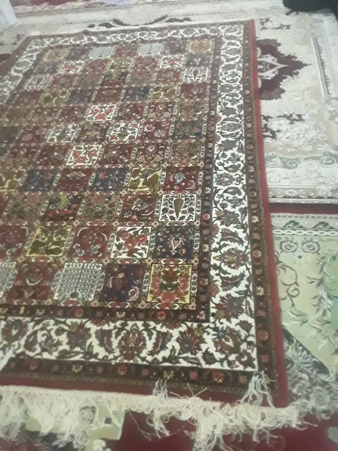 قالی|فرش|فلاورجان, |دیوار