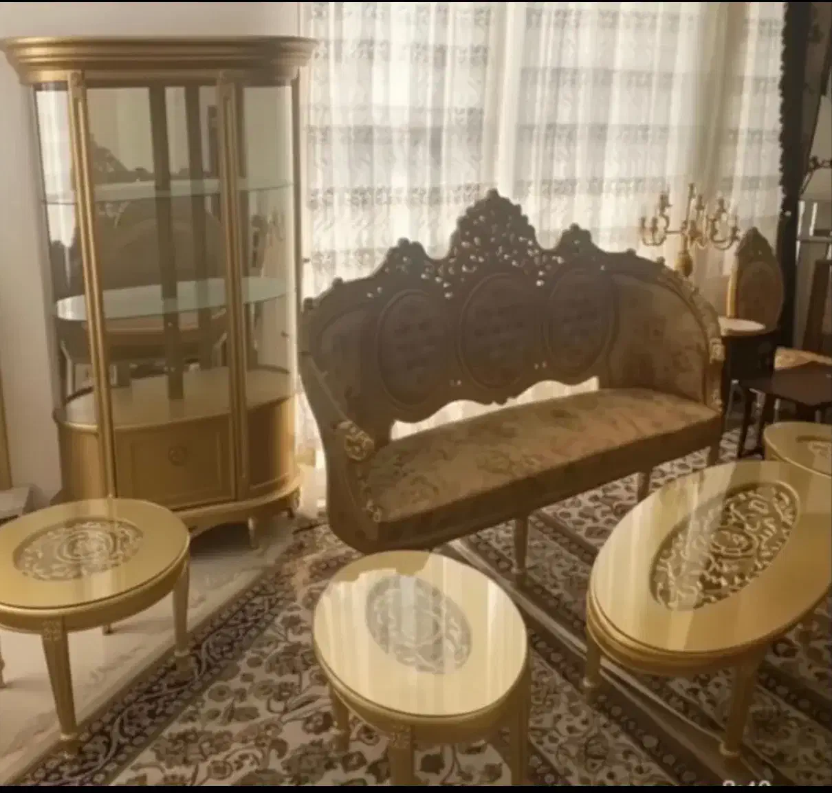 فروش مبلمان سلطنتی ۱۲نفره|مبلمان خانگی و میز عسلی|یزد, |دیوار