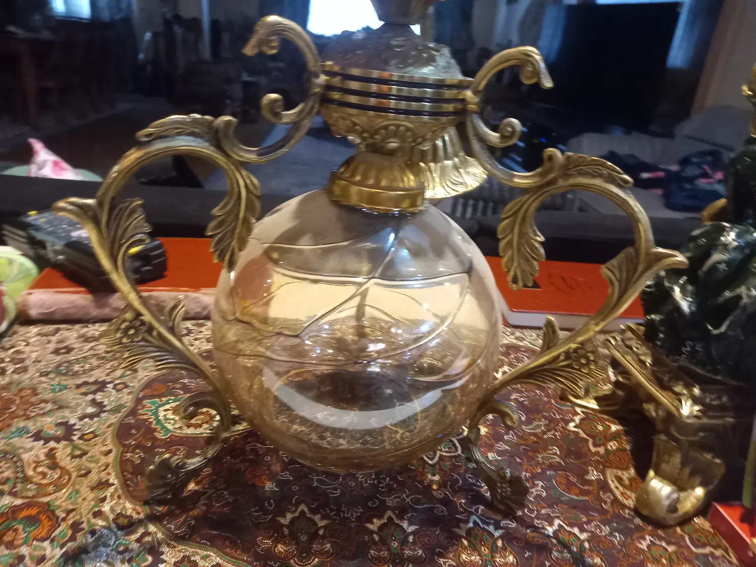 لوستر برنجی   آنتیک خارجی|لوستر و چراغ آویز|آمل, |دیوار