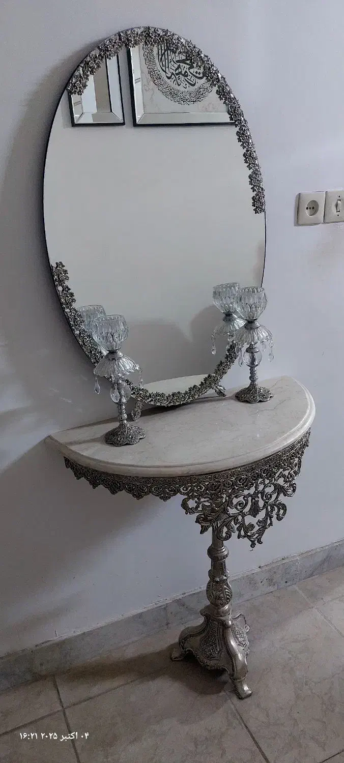 فروش آینه و شمعدون|صنایع دستی و سایر لوازم تزئینی|جهرم, |دیوار