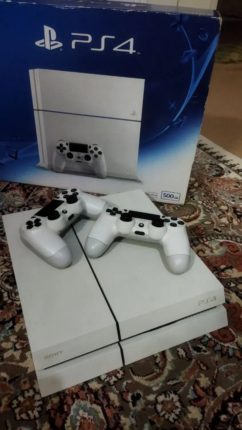 کنسول ps4 فت۵۰۰ گ،کپی خور ورژن۹،دودسته اورجینال،|کنسول، بازی ویدئویی و آنلاین|کرج, حصارک بالا|دیوار