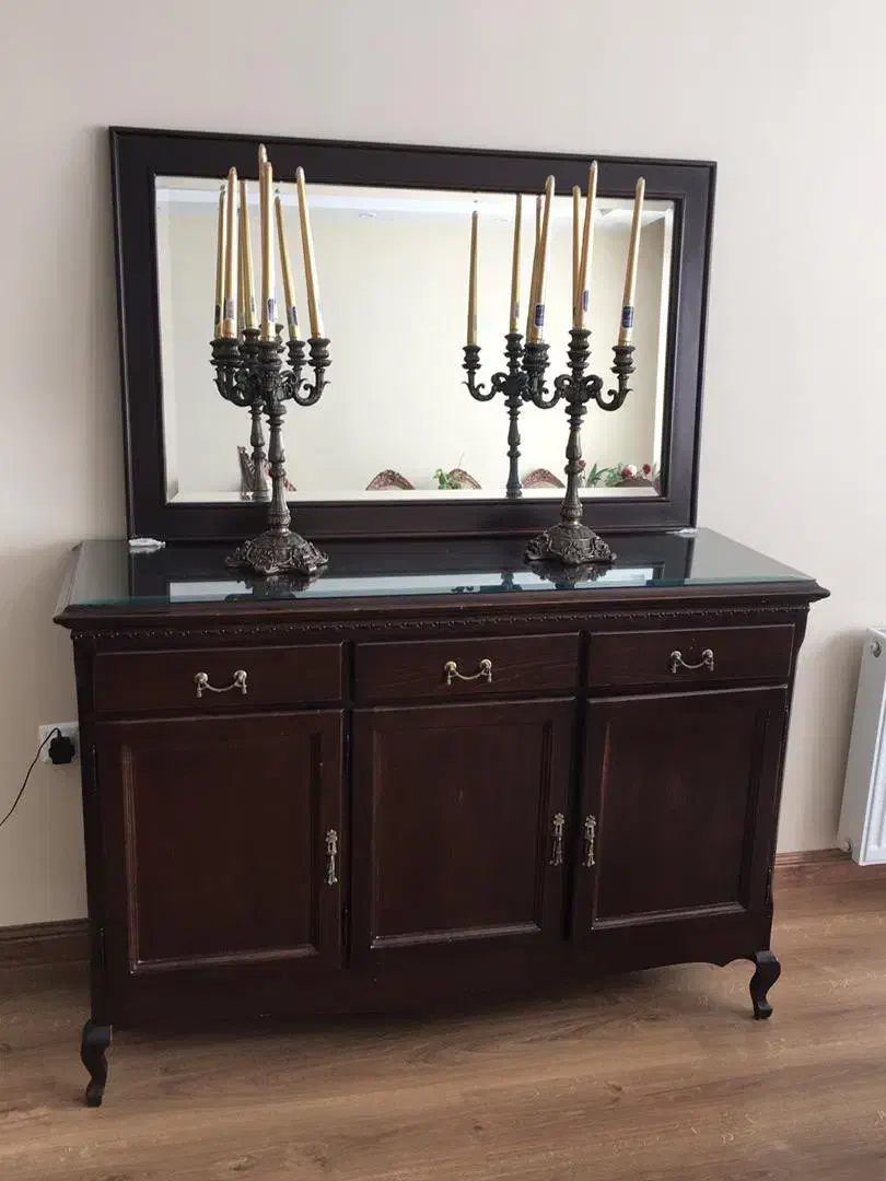 کنسول چوبی آیینه دار|بوفه، ویترین، کنسول|پردیس, فاز ۲|دیوار