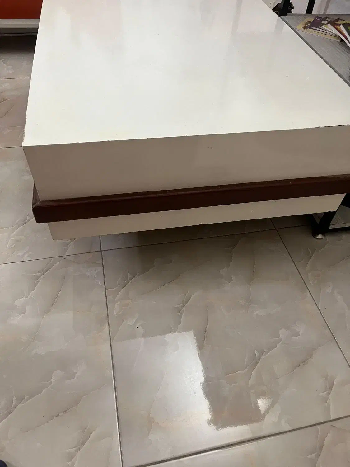 میز سفید جلومبلی|مبلمان خانگی و میز عسلی|تهران, تهرانپارس شرقی|دیوار