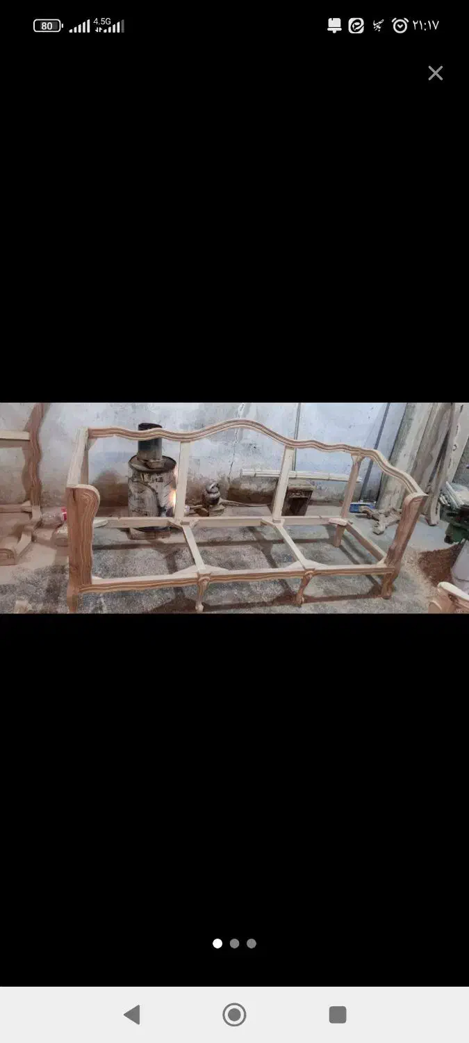 سه عدد کاناپه  مدل گوش دار چوب تمام راش|مبلمان خانگی و میز عسلی|ملایر, |دیوار