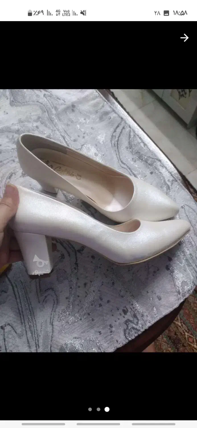 کفش مجلسی سایز۴۰ نوهست هنوزنپوشیدم|کیف، کفش، کمربند|ساری, |دیوار