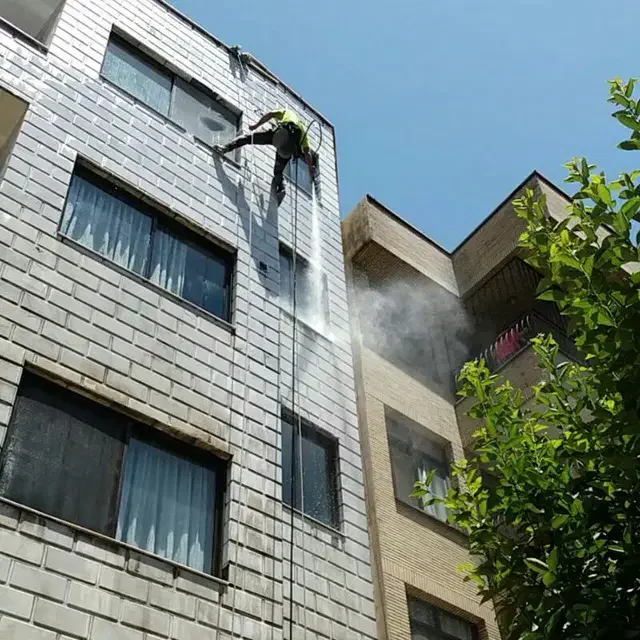 نماشویی سندبلاست پیچ ورولپلاک رنگ نما درزانقطاع|خدمات نظافت|تهران, نیروی هوایی (پیروزی)|دیوار