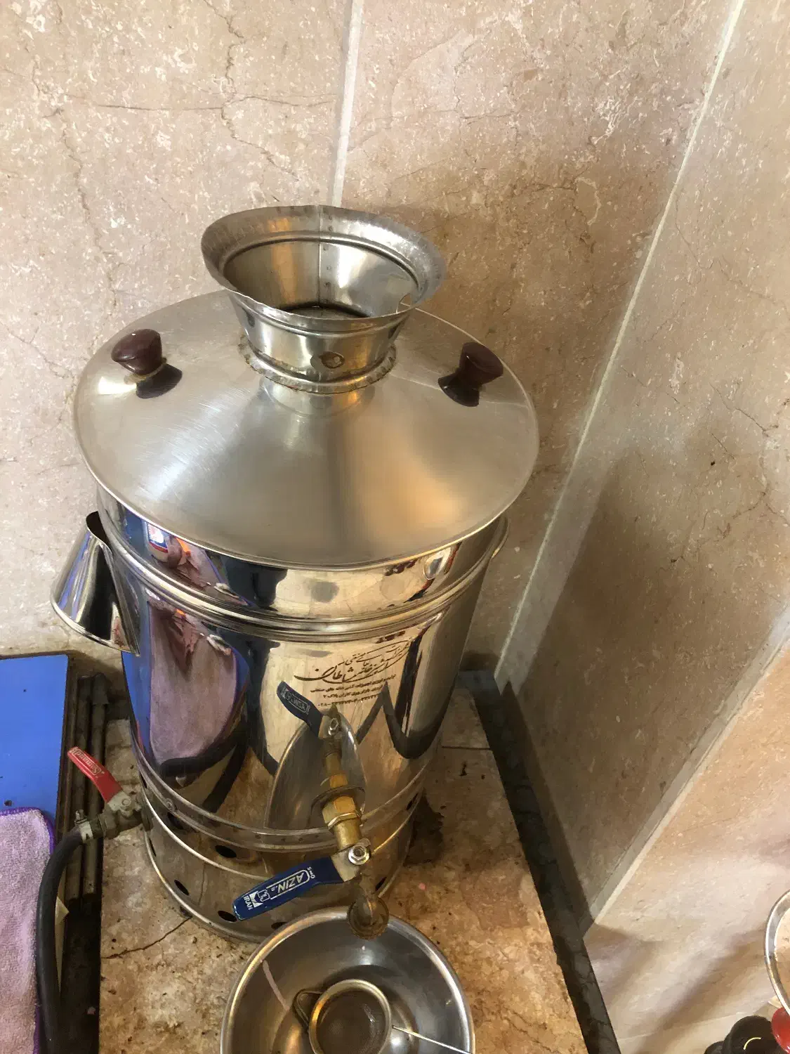 فروش سماور ۱۵لیتری مشاطان|سماور، چای‌ساز، قهوه‌ساز|قزوین, |دیوار