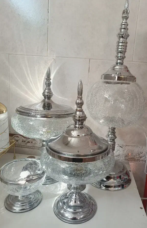 میوه خوری شکلات خوری طرح شکسته شیشه|ظروف سرو و پذیرایی|نجف‌آباد, حومه نجف آباد|دیوار