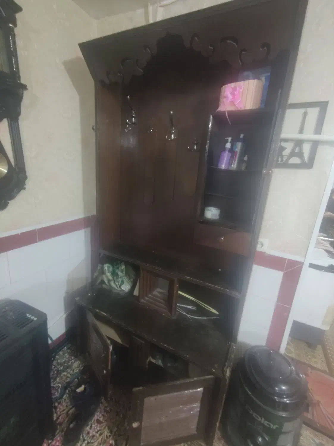 جاکفشی جاکتابی لواز ارایشی وجالباسی|جاکفشی، کمد، دراور|بم, |دیوار