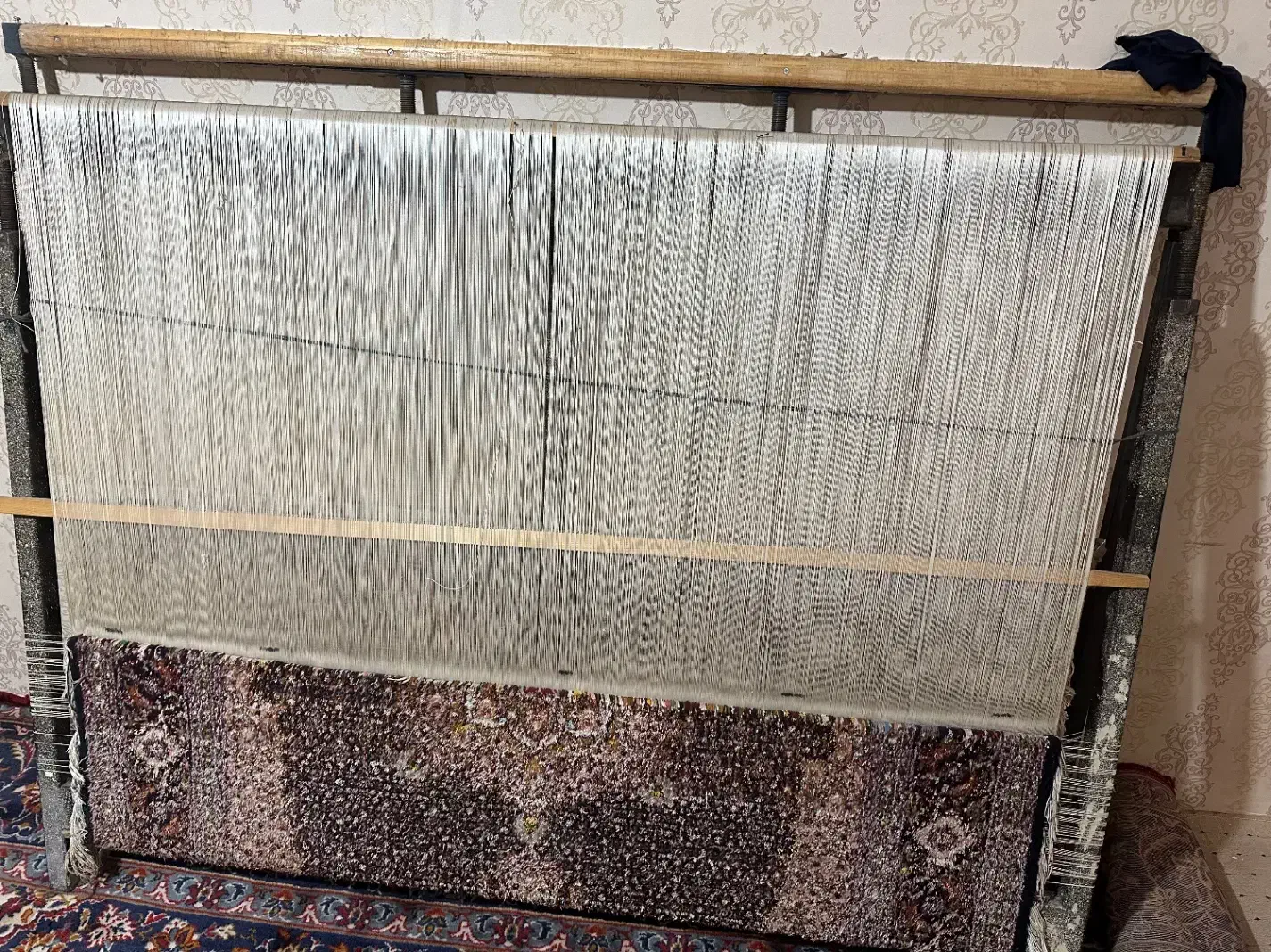 فرش نقشه ماهی چاه ابریشم|فرش|تبریز, |دیوار