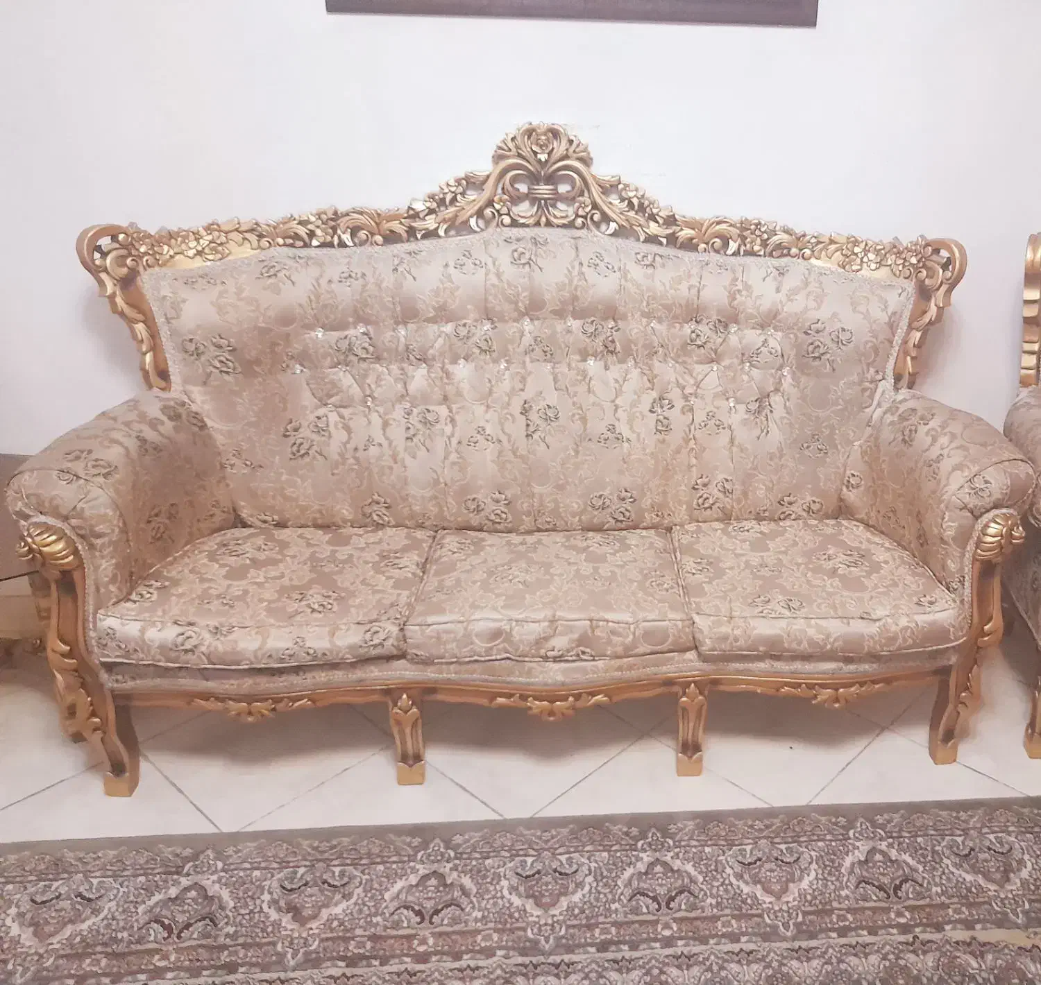 مبل استیل ۹ نفره چوب راش|مبلمان خانگی و میز عسلی|فردوسیه, |دیوار