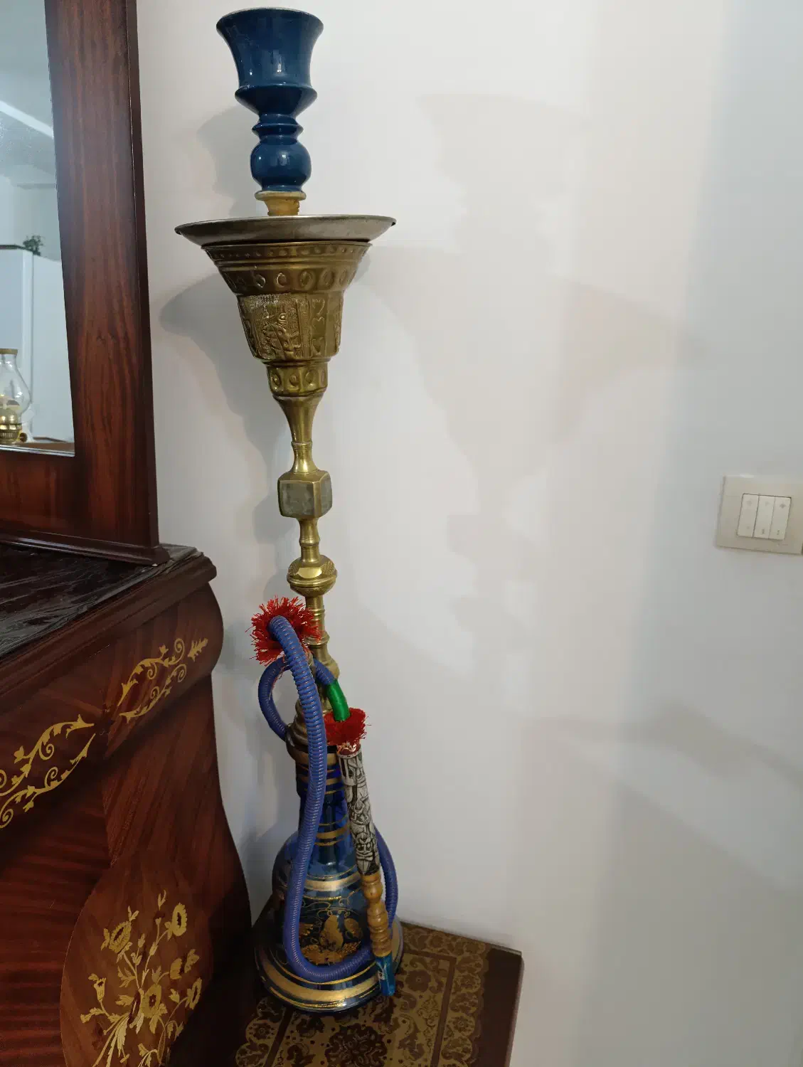 قلیون برنجی|کلکسیون اشیاء عتیقه|کرج, شاهین‌ویلا|دیوار