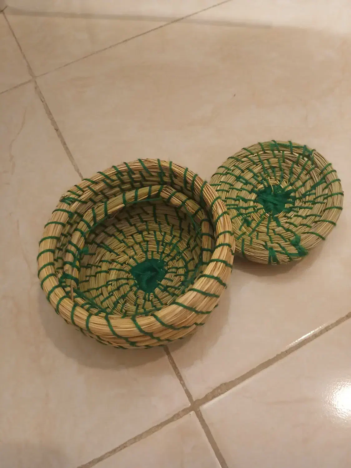 جعبه حصیری سایز کوچیک|صنایع دستی و سایر لوازم تزئینی|تهران, شهمیرزادی|دیوار