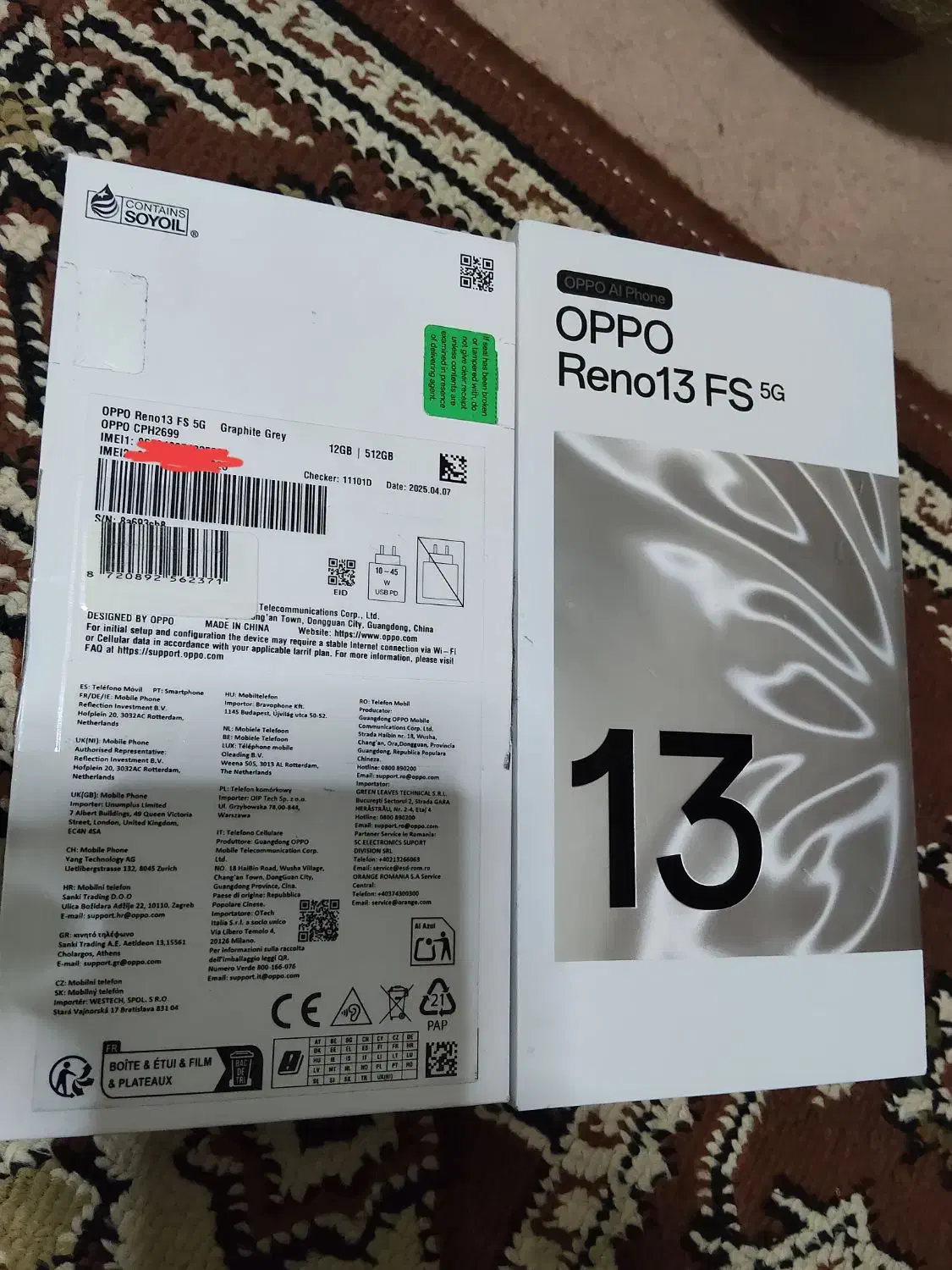 گوشی اوپو رینو 13fs 512GB|موبایل|تهران, علی‌آباد|دیوار
