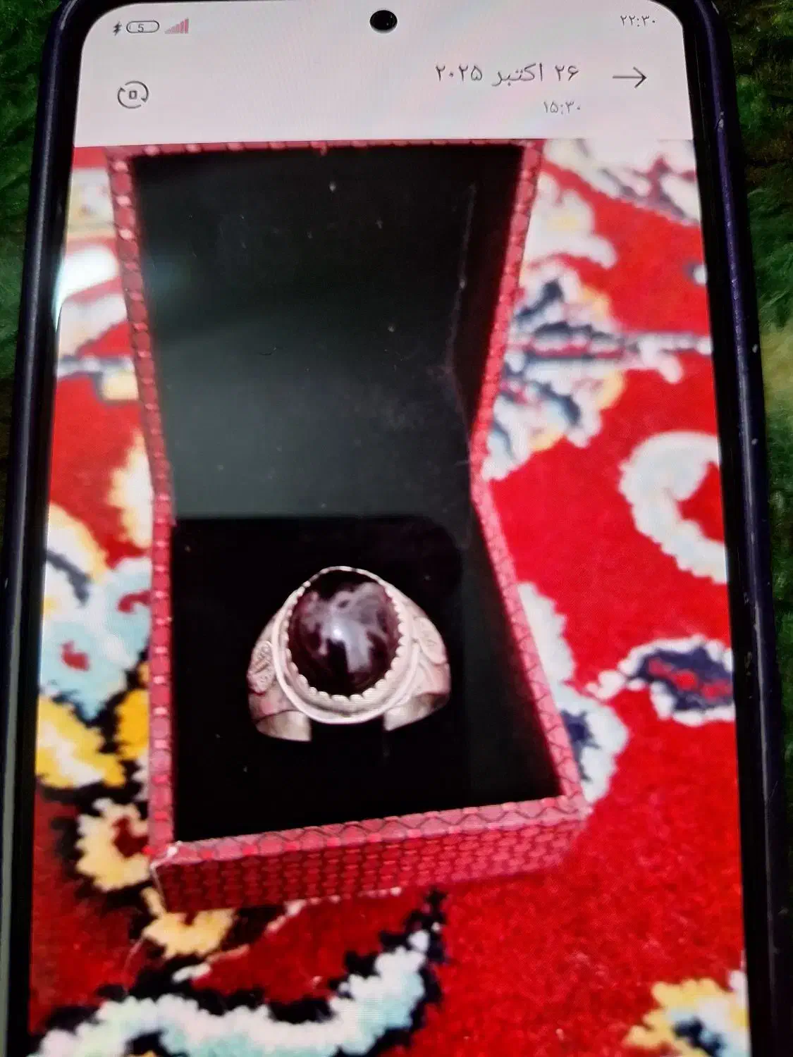 یک عدد انگشتر مردانه نقره حدید|جواهرات|باقرشهر, |دیوار