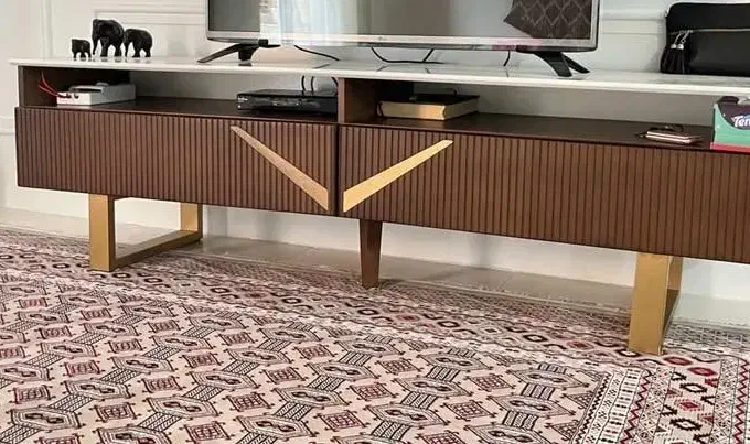 زیر تلوزیونی جنس چوب خوب در حد نو|میز تلویزیون|گنبد کاووس, |دیوار