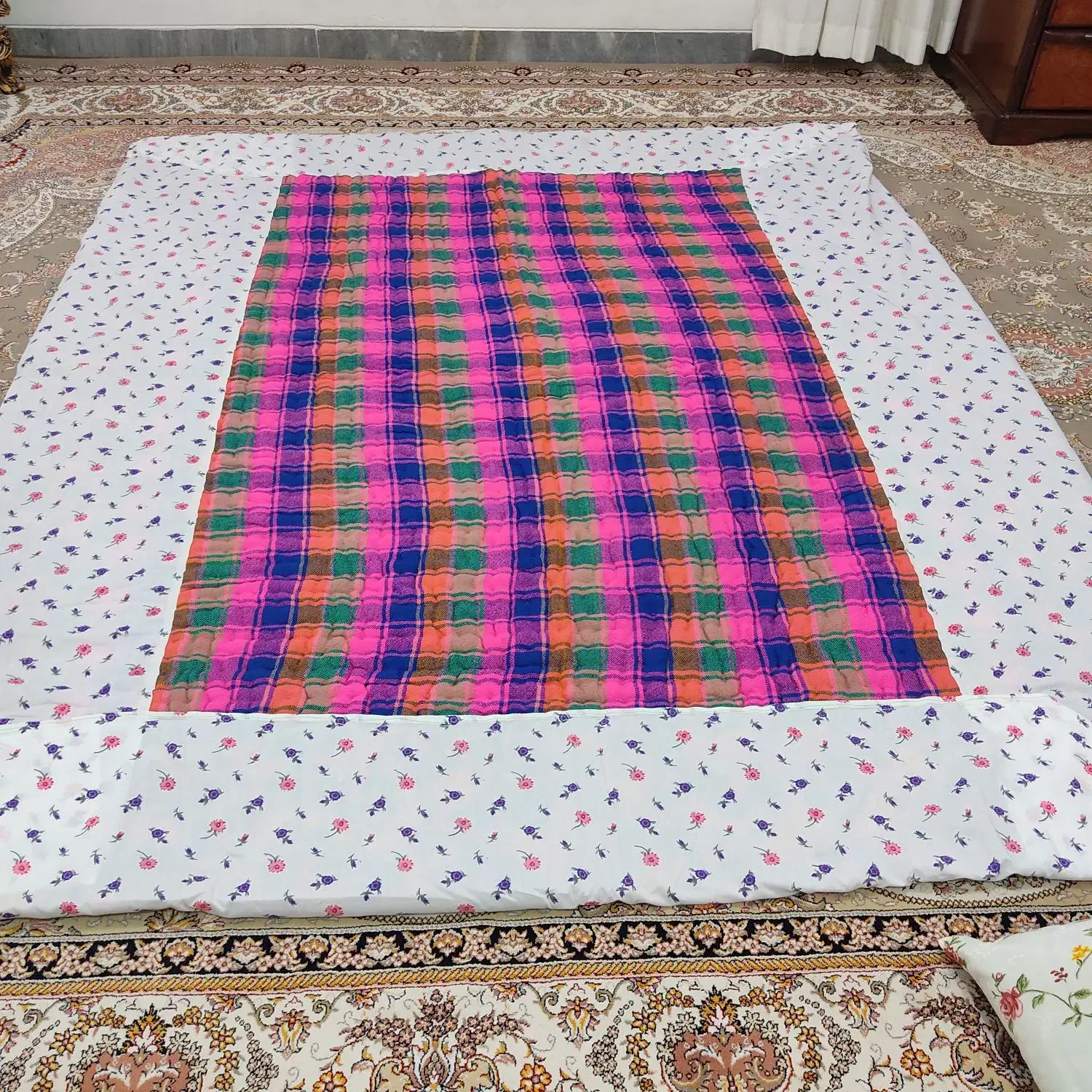 لحاف کوردی (لیفه) نو|رختخواب، بالش، پتو|سقز, |دیوار