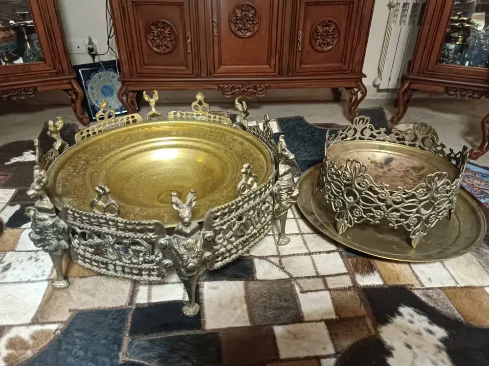 منقل مجسمه سماور برنج برنز|کلکسیون اشیاء عتیقه|تهران, دروس|دیوار