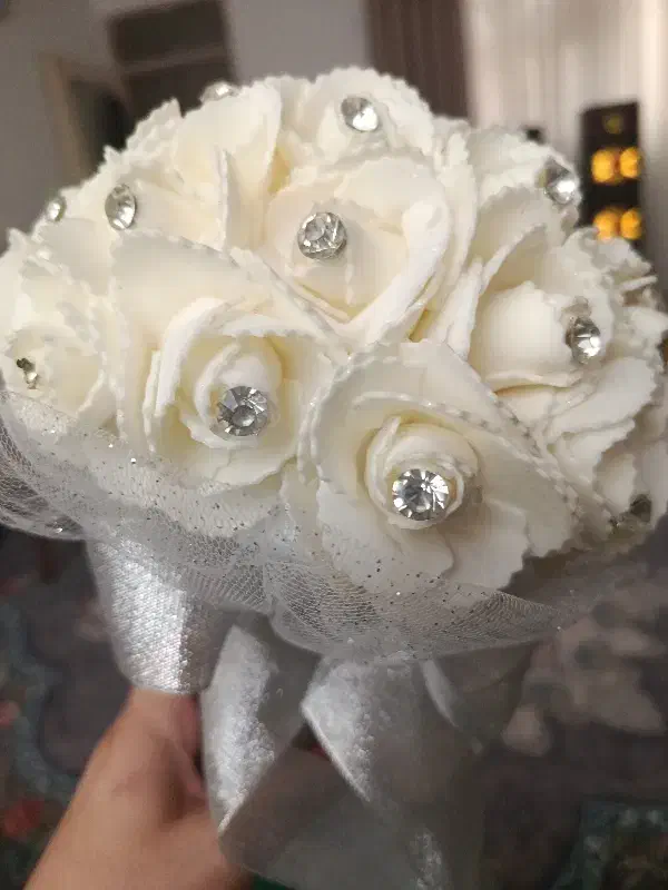 گل خوشگل فوم با نگین|گل مصنوعی|اقبالیه, |دیوار