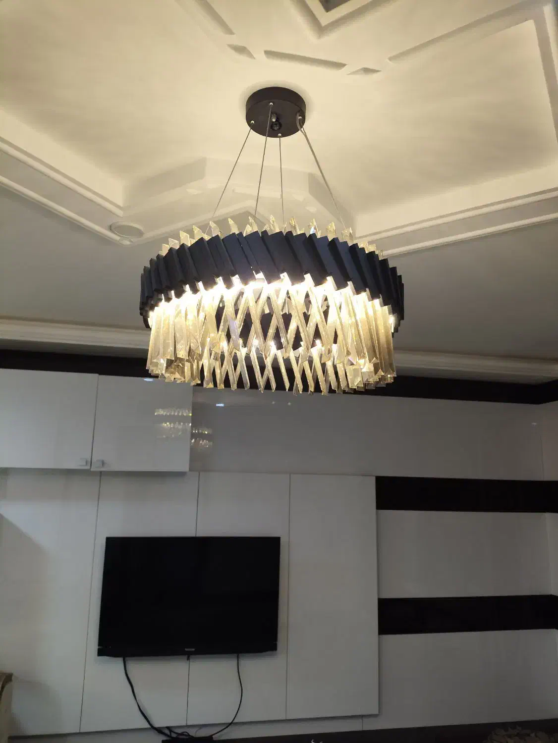 لوستر کریستال نو نو|لوستر و چراغ آویز|شیراز, شهرک گلستان شمالی|دیوار