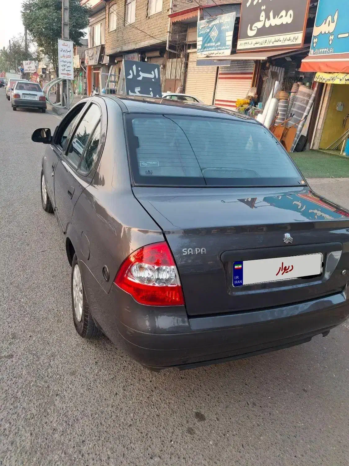 تیبا مدل 95 دوگانه کارخانه|خودرو سواری و وانت|رشت, علی آباد|دیوار