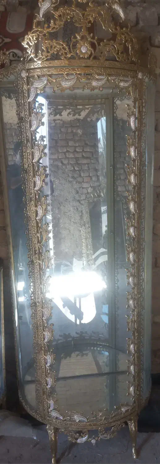 بوفه بلند تمام برنز اصل ،|بوفه، ویترین، کنسول|نورآباد, |دیوار