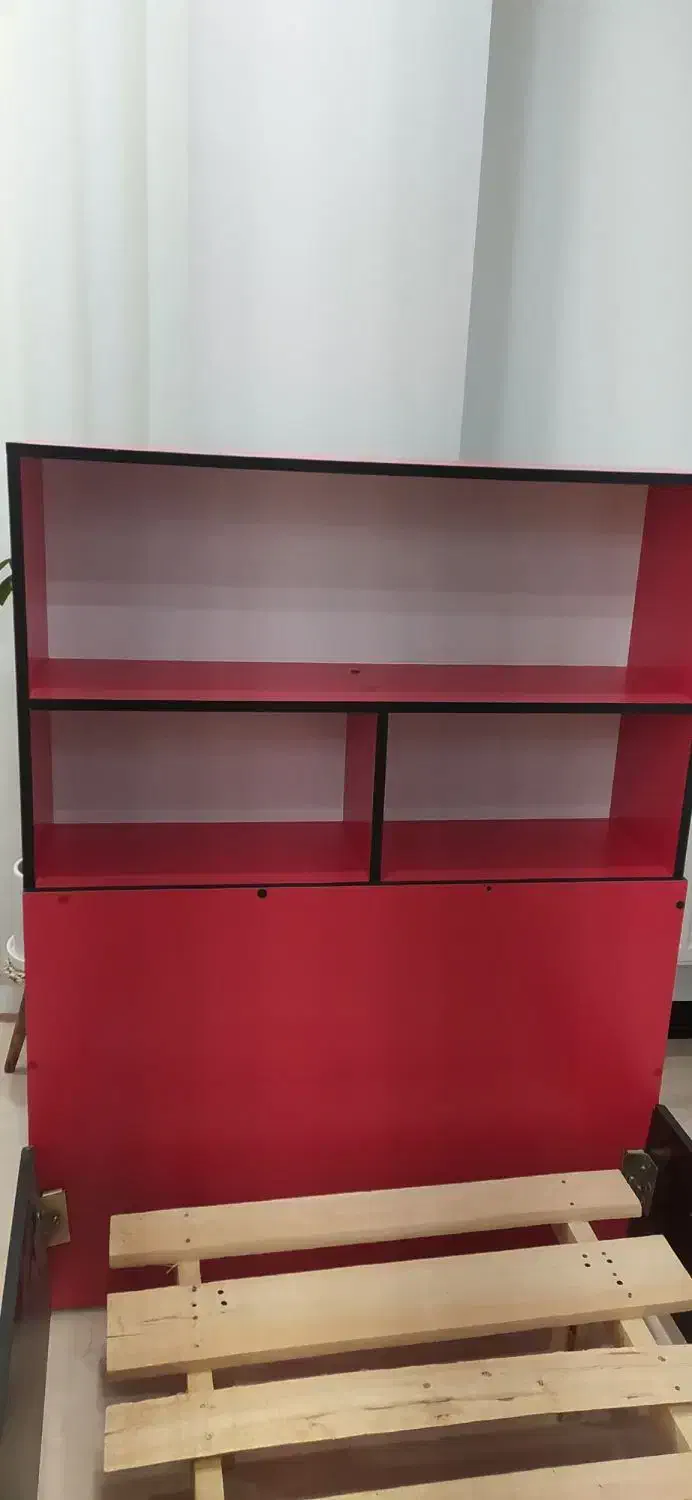 تختخواب تک نفره کتابخانه ی کشو دار|تخت و سرویس خواب|زنجان, |دیوار