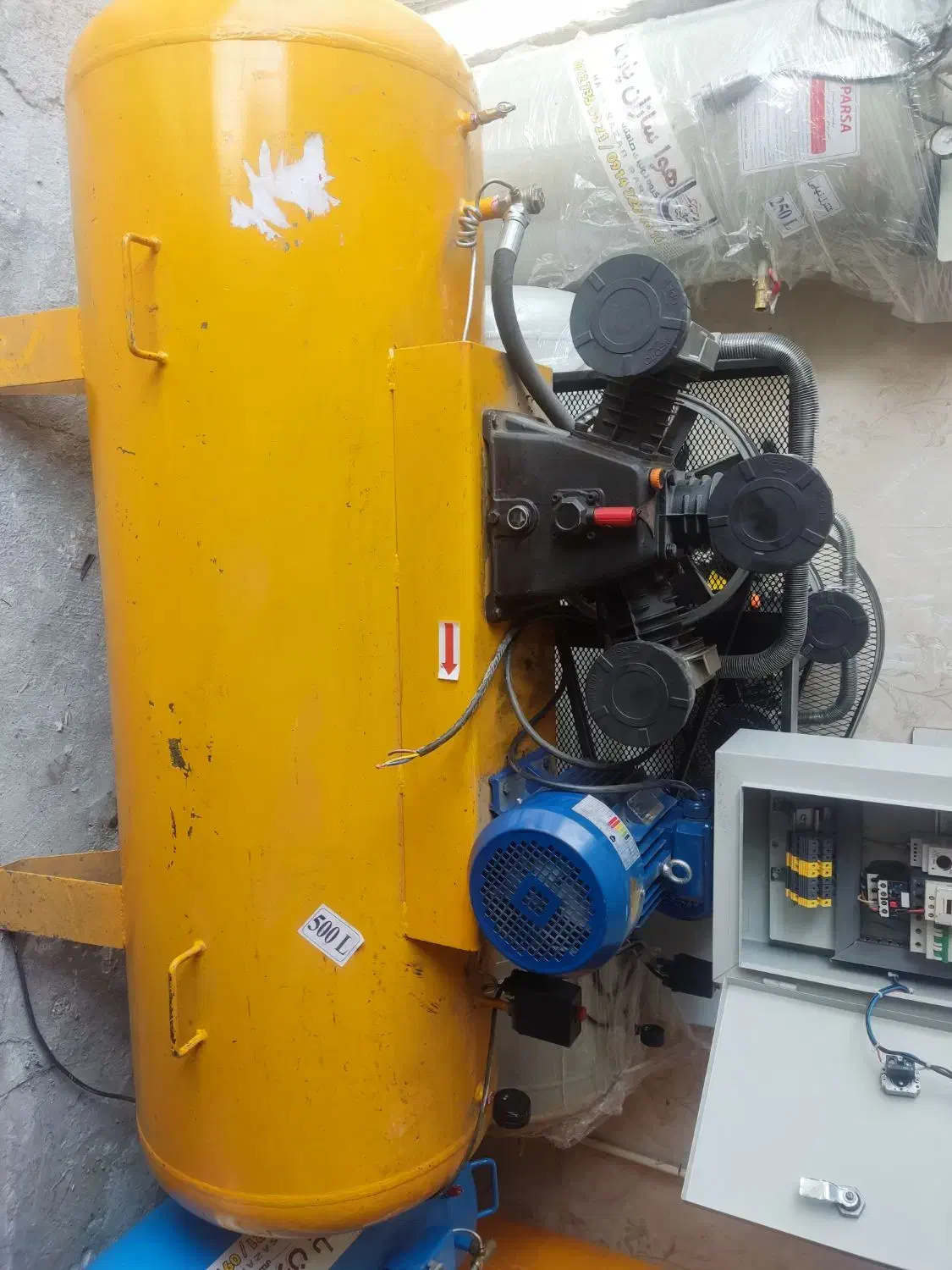 پمپ باد 500لیتری|ماشین‌آلات صنعتی|خسروشاه, |دیوار