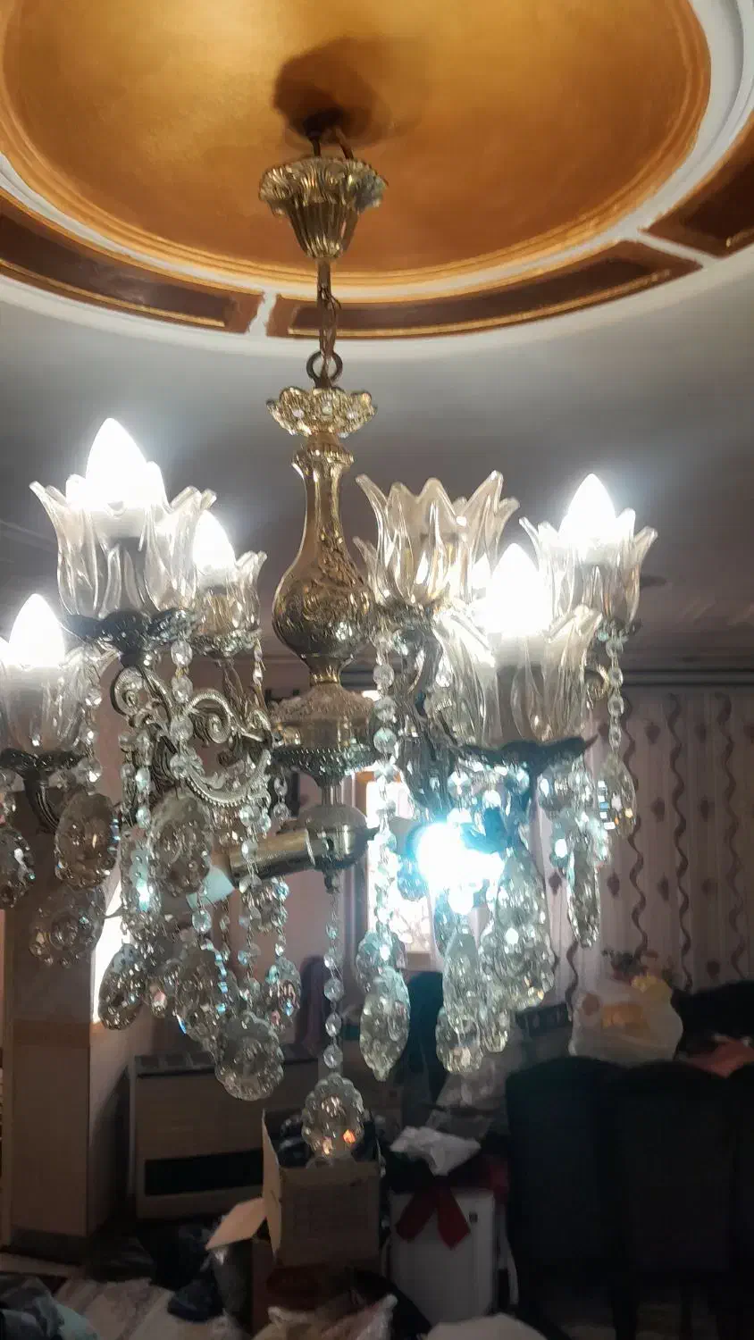 لوستر چراغ.|لوستر و چراغ آویز|همدان, |دیوار