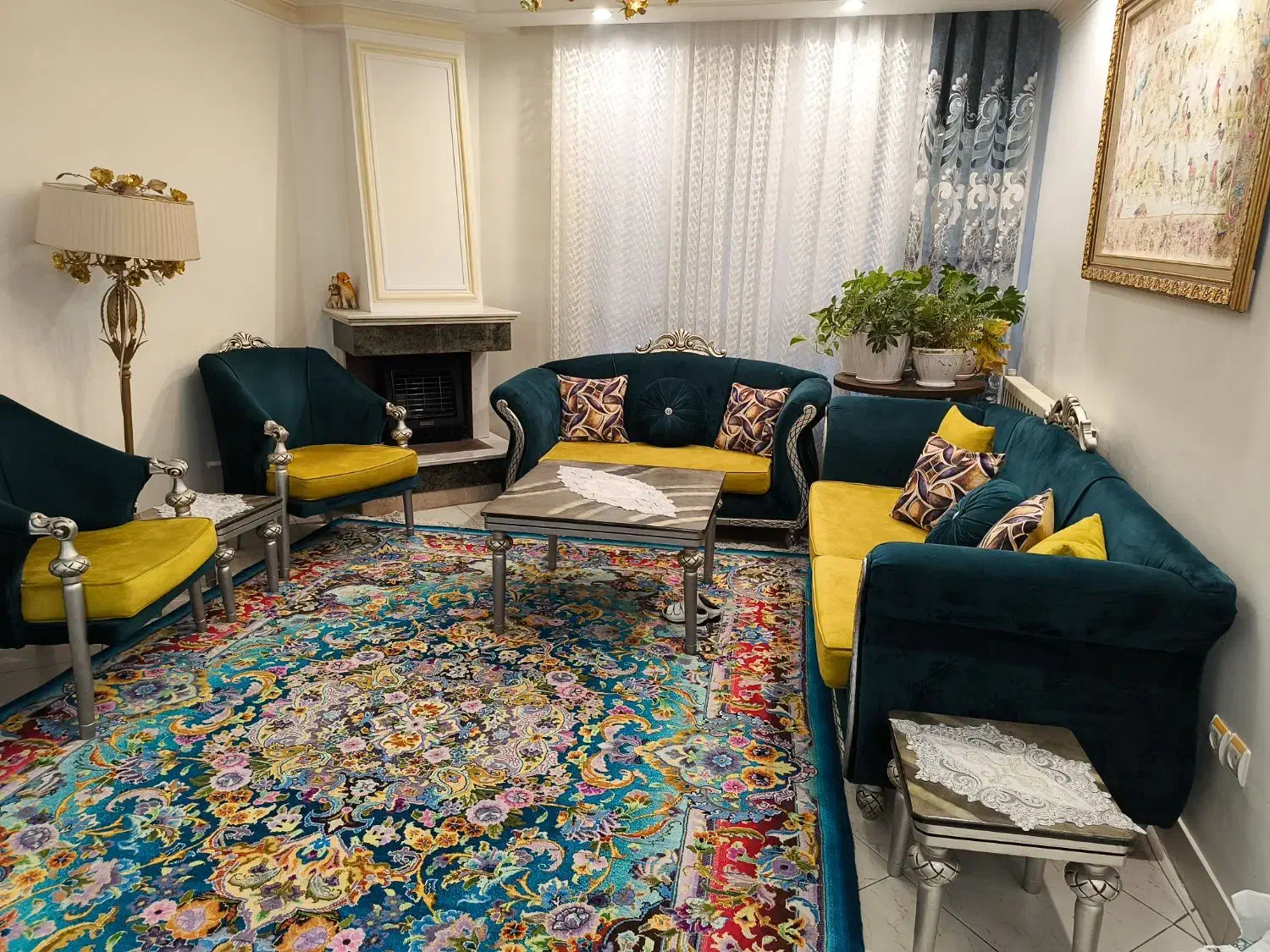 سرویس مبلمان ۷نفره و میز ناهارخوری ۶نفره در حدنو|مبلمان خانگی و میز عسلی|تهران, پرواز|دیوار