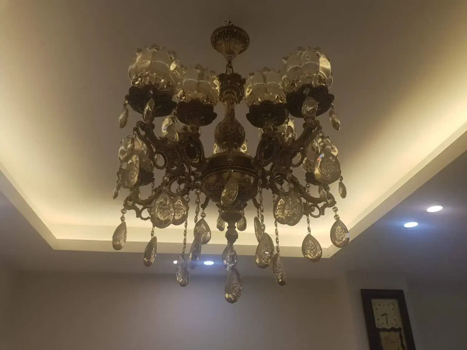 لوستر ۳عدد برنز  لباسشویی ۲قلو مکس|لوستر و چراغ آویز|کرج, عظیمیه|دیوار