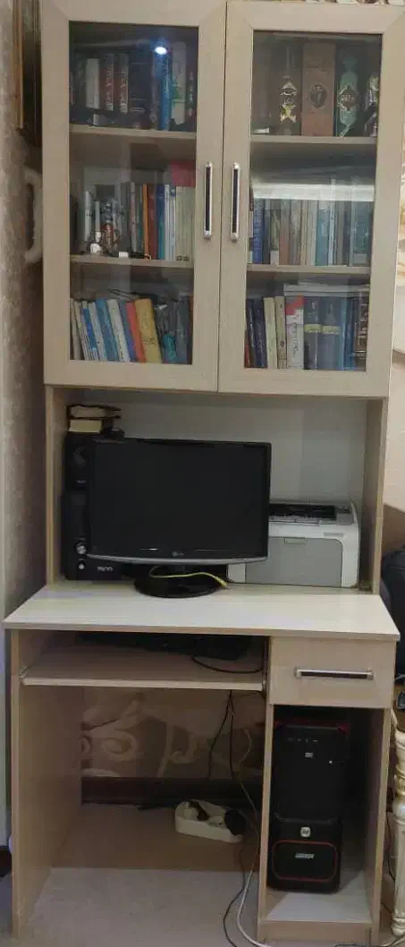 میز کامپیوتر با کتابخانه تمام ام دی اف|میز تحریر و کامپیوتر|تهران, حبیب الله|دیوار
