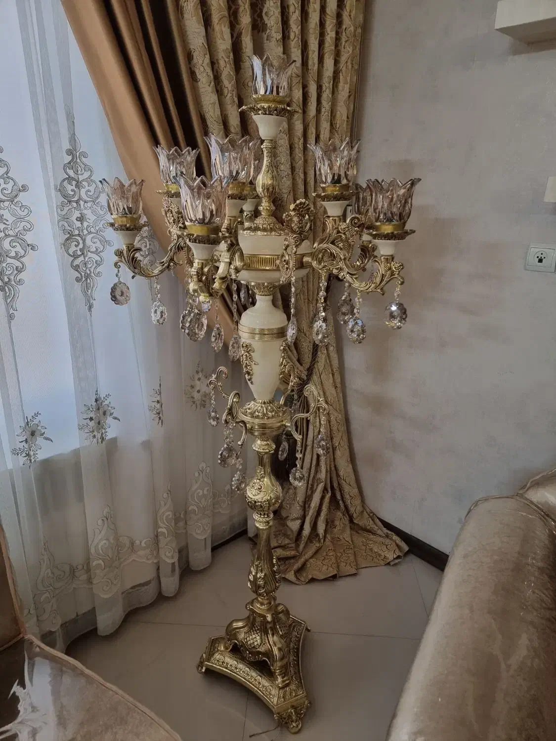 آباژور برنجی|چراغ خواب و آباژور|مشهد, آزادشهر|دیوار