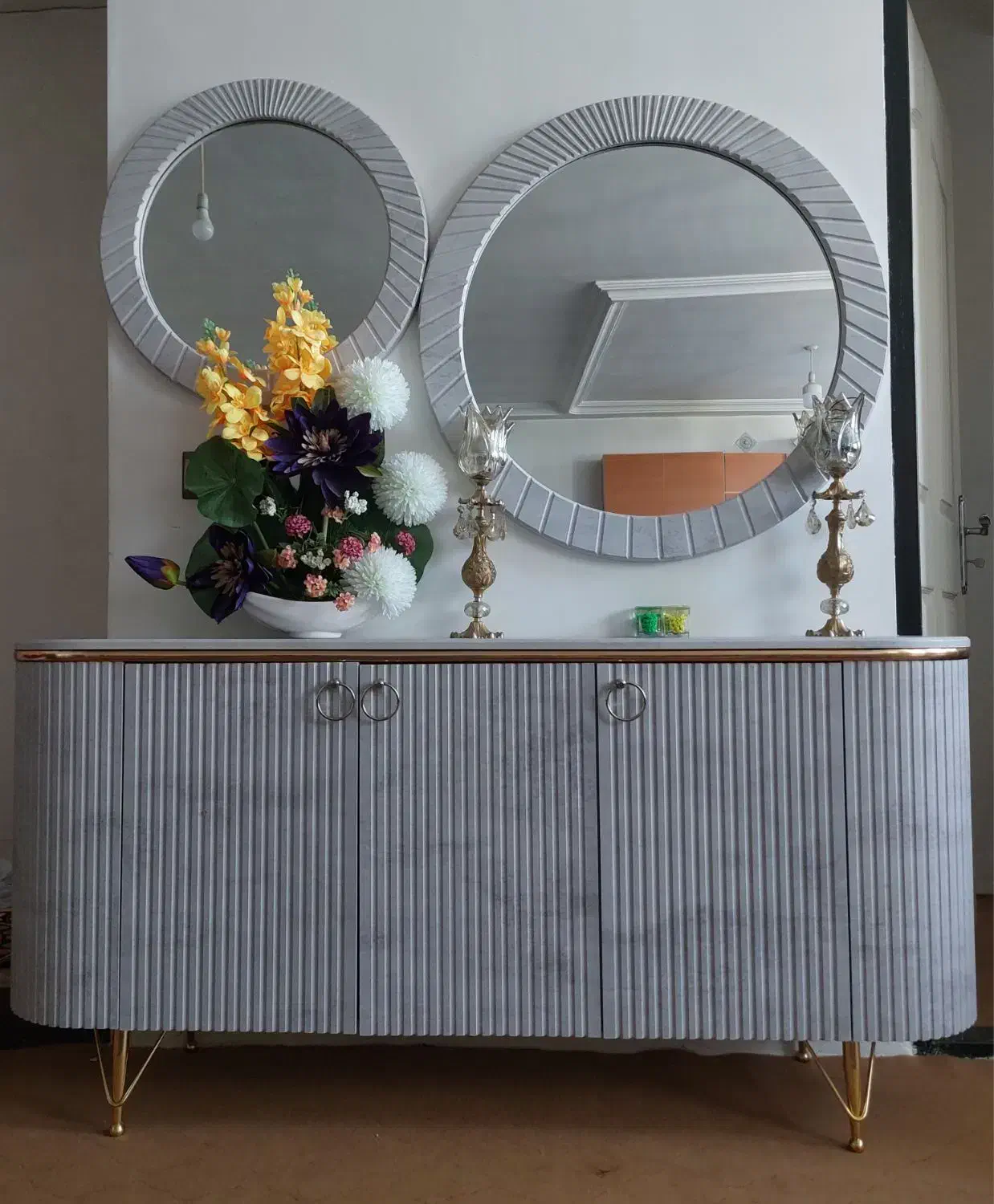 آینه کنسول  بوفه جا کفشی تاب صندلی|بوفه، ویترین، کنسول|میاندوآب, |دیوار