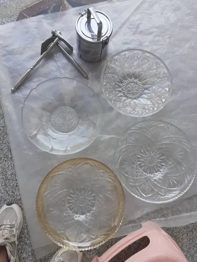 مجموعه ظروف میوه کریستالی پذیرایی پایه دار|ظروف سرو و پذیرایی|شاهین‌شهر, فردوسی|دیوار