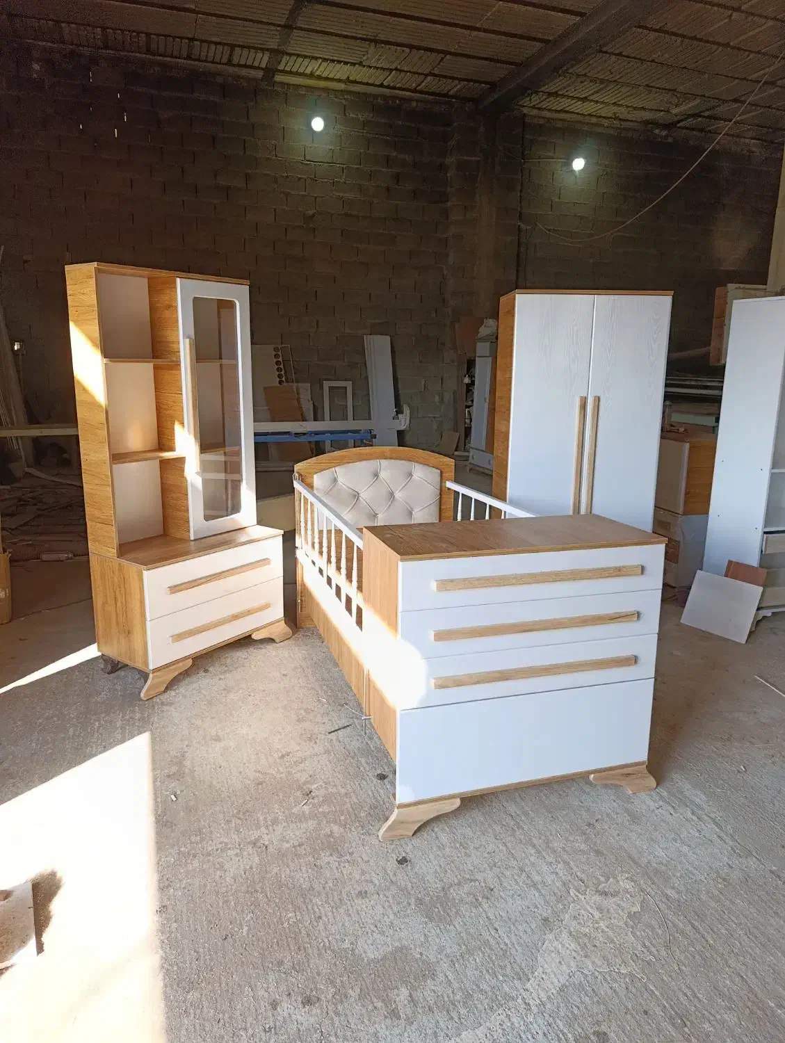 ست نوزاد مدل دنیز|تخت و سرویس خواب|ارومیه, |دیوار